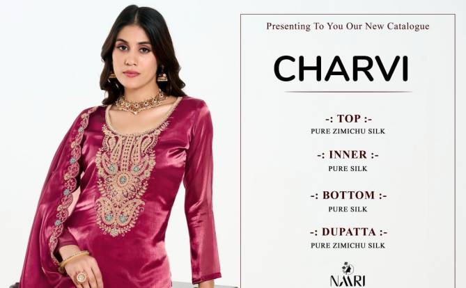 Charvi By Naari Jimmy Choo Silk Designer Salwar Kameez Wholesale Price In Surat
